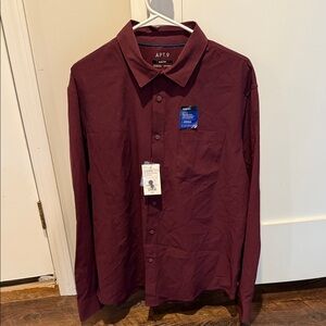 Apt. 9 Men's Deep Red Casual Shirt